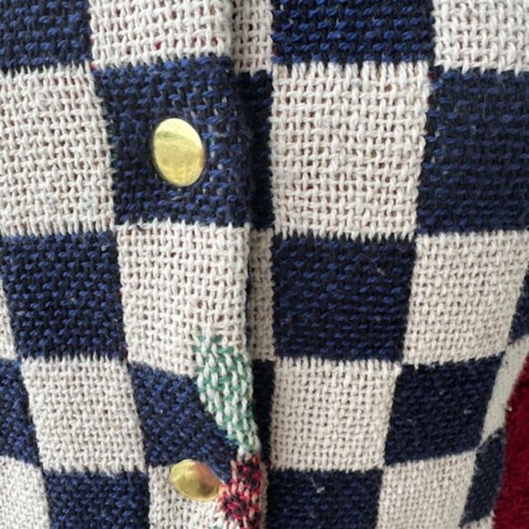 Upcycled military-style jacket. Size Small. - Picture 2 of 11